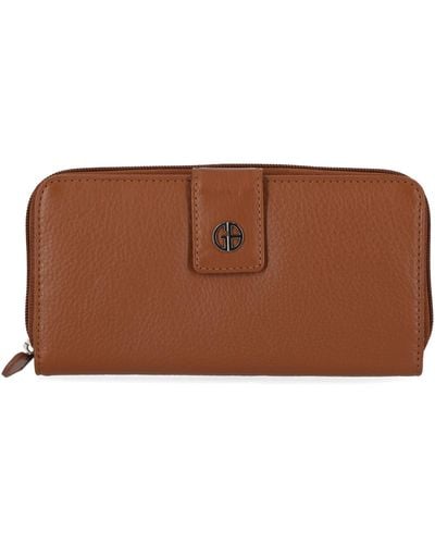 Giani Bernini Softy Leather All In One Wallet - Brown