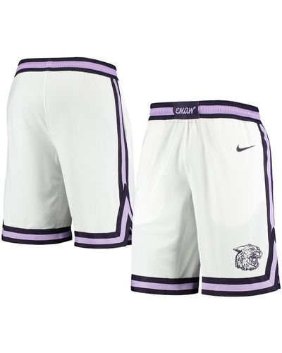 Nike Kansas State Wildcats Replica Basketball Shorts - White