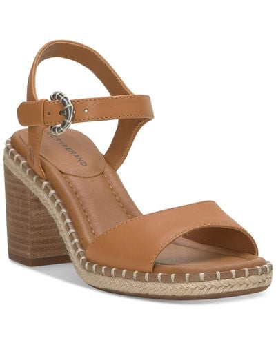 Lucky Brand Jennyl Block-heel Espadrille Sandals - Brown
