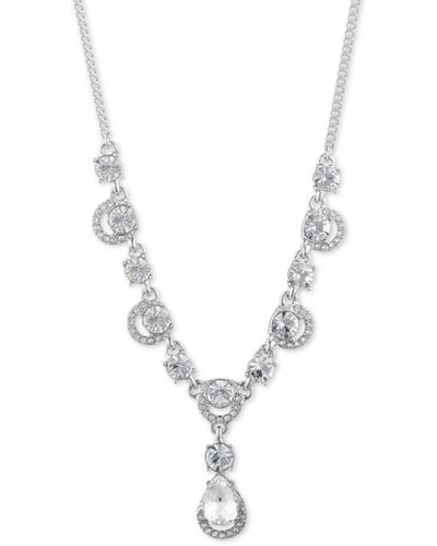 Givenchy Crystal Y-neck Necklace - Metallic