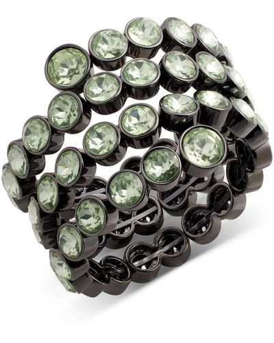 INC International Concepts Crystal Layered Bracelet - Metallic