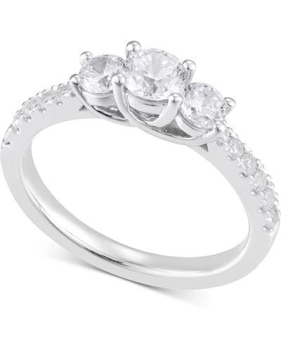 Macy's Diamond Three Stone Engagement Ring (1/2 Ct. T.w. - White