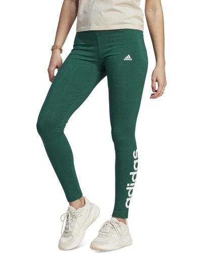 adidas Linear-logo Full Length leggings - Green