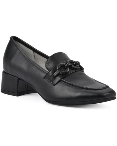White Mountain Quinbee Dress Loafer - Black