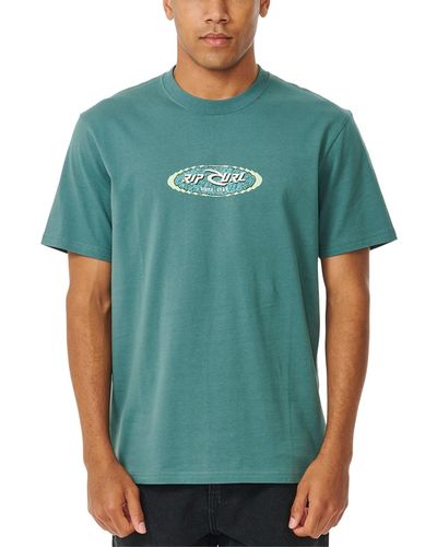 Rip Curl Fader Oval Short Sleeve T-shirt - Green