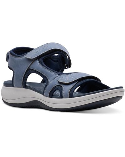 Clarks Cloudsteppers Mira Bay Strappy Sport Sandals - Blue