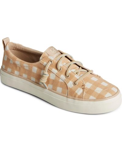 Sperry Top-Sider Crest Vibe Gingham Canvas Sneakers - White
