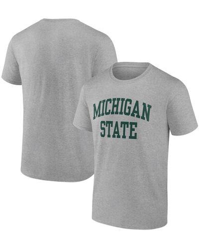 Fanatics Michigan State Spartans Basic Arch T-shirt - Gray
