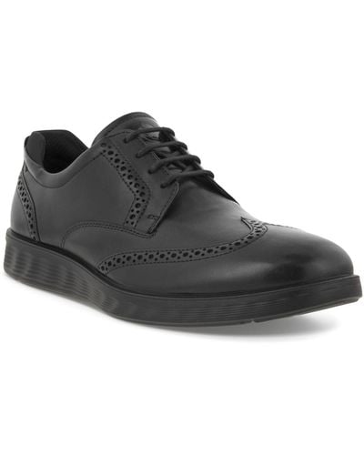 Ecco S Lite Hybrid Brogue Shoes - Black