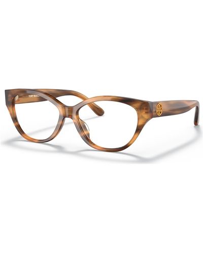 Tory Burch Irregular Eyeglasses Ty2123u - Brown