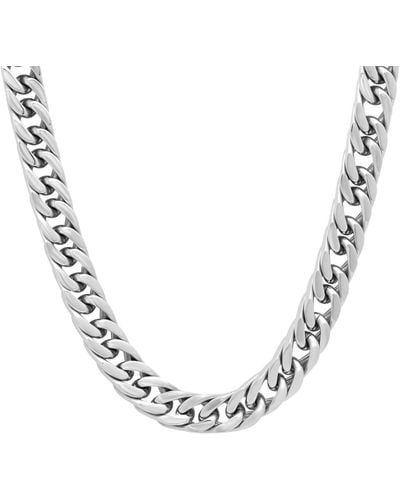Macy's Simple Curb Link Chain Necklace - Metallic