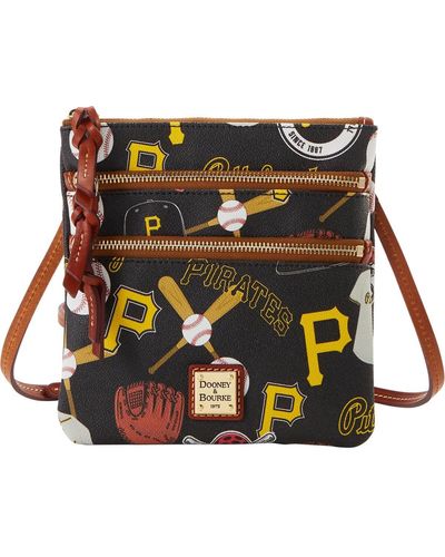Dooney & Bourke Pittsburgh Pirates Game Day Triple Zip Crossbody Purse - Multicolor