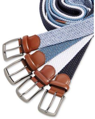 Perry Ellis Woven Belts - Blue