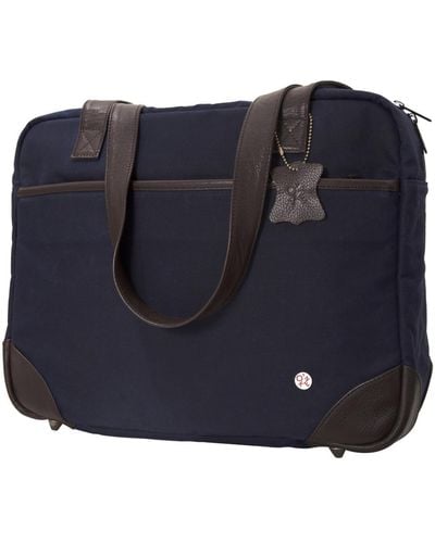 Token Hudson Waxed Shoulder Bag - Blue