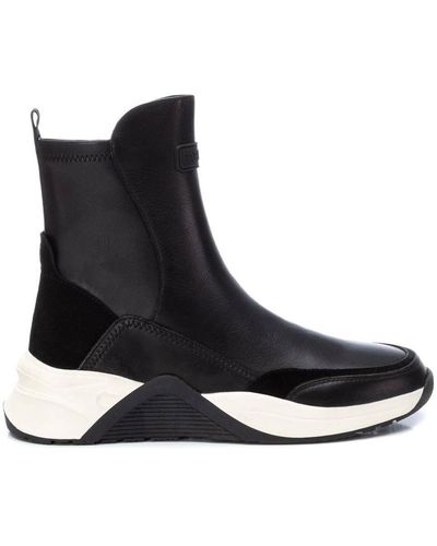 Xti Carmela Casual Booties By - Black