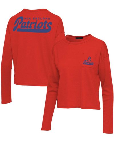 Junk Food New England Patriots Pocket Thermal Long Sleeve T-shirt - Red