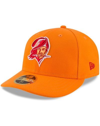 KTZ Tampa Bay Buccaneers Omaha Throwback Low Profile 59fifty Fitted Hat - Orange