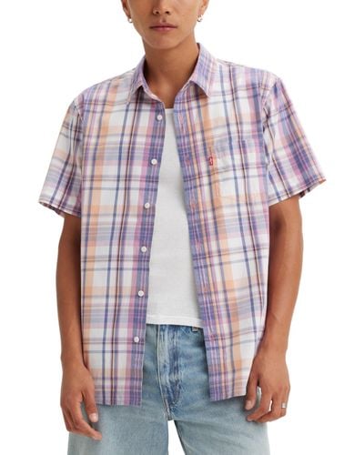 Levi's Classic 1 Pocket Short Sleeve Regular Fit Shirt - Multicolor