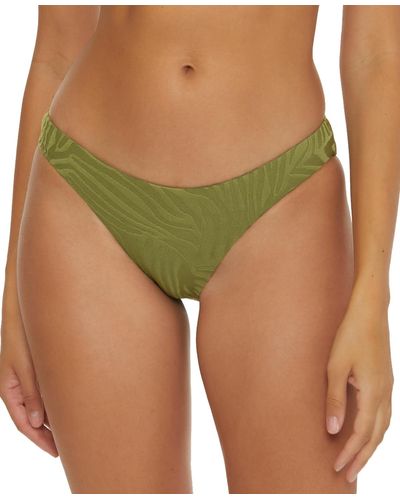 Becca Congo Jacquard Hipster Bikini Bottoms - Green