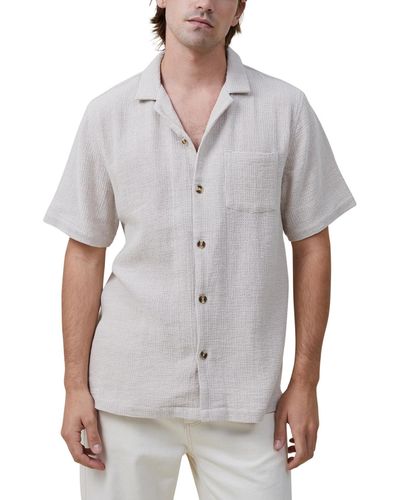 Cotton On Palma Short Sleeve Shirt - Gray