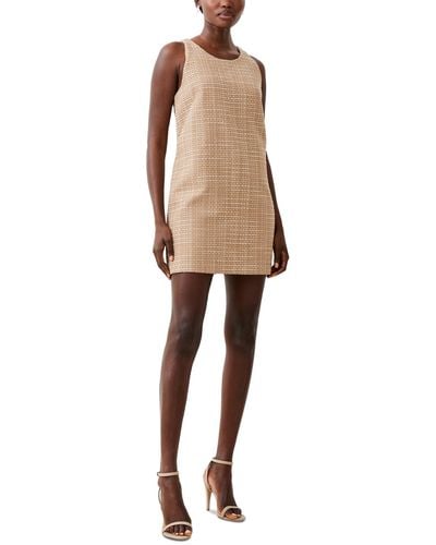 French Connection Effie Boucle Shift Dress - Natural