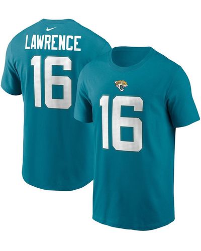 Nike Trevor Lawrence Jacksonville Jaguars Player Name And Number T-shirt - Blue