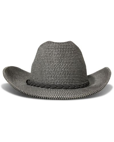 Lucky Brand Banded Western Hat - Gray