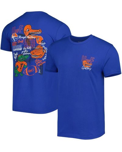 Image One Florida Gators Vintage-like Through The Years Two-hit T-shirt - Blue