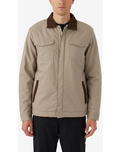 O'neill Sportswear Beacon Sherpa Lined Jacket - Natural