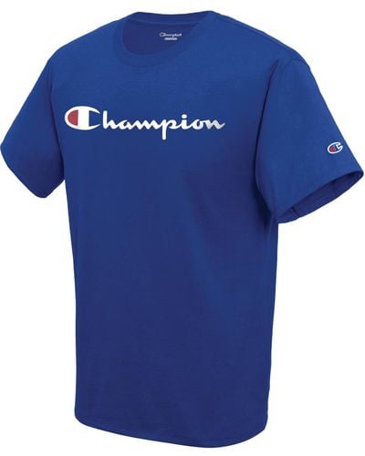 Champion Script Logo T-shirt - Blue