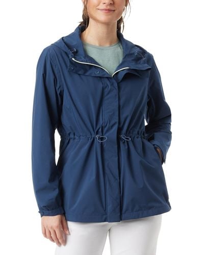 BASS OUTDOOR Spring Hooded Anorak Jacket - Blue