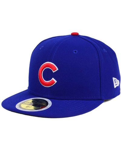 KTZ Big Boys And Girls Chicago Cubs Authentic Collection 59fifty Cap - Blue