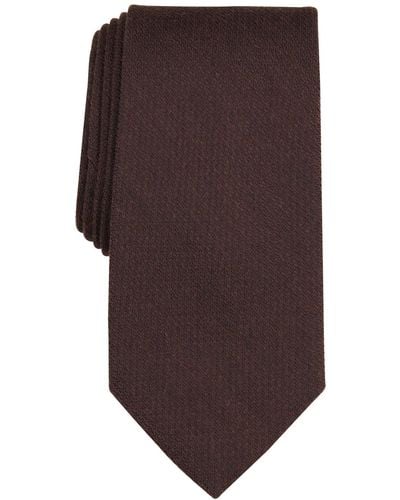 Michael Kors Solid Black Tie - Brown