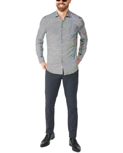 Opposuits Long-sleeve Disco-baller Shirt - Gray