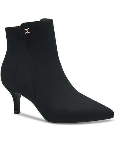 Charter Club Carminee Pointed-toe Booties - Black