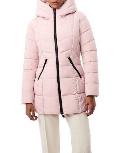 Bernardo Mid-length Puffer Jacket - Pink