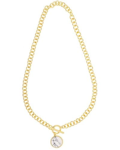 Rivka Friedman Polished Link toggle & Charm Necklace - Metallic