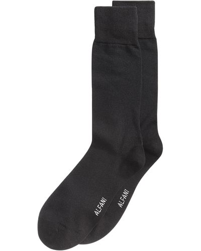 Alfani Pique Solid Dress Socks - Black