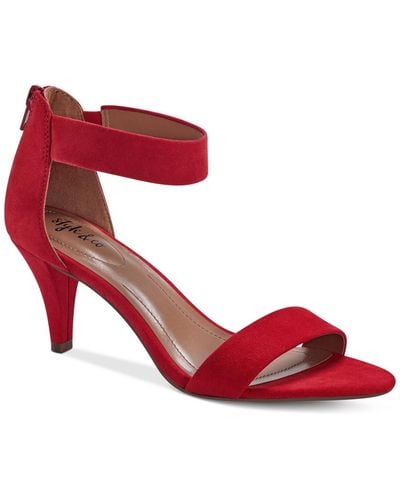 Style & Co. Paycee Two-piece Dress Sandals - Red