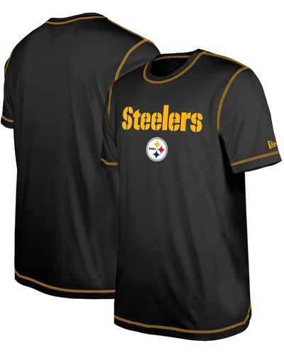 KTZ Pittsburgh Steelers Third Down Puff Print T-shirt - Black