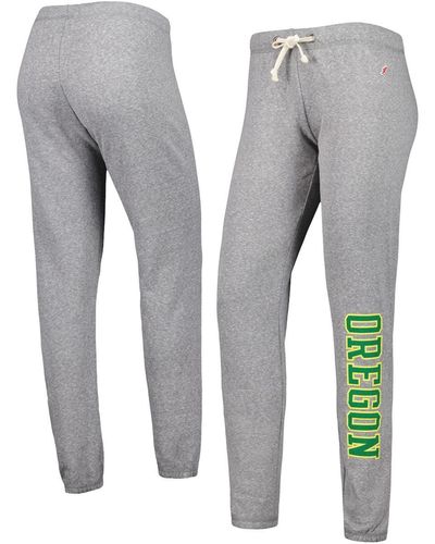 League Collegiate Wear Oregon Ducks Victory Springs Tri-blend jogger Pants - Gray