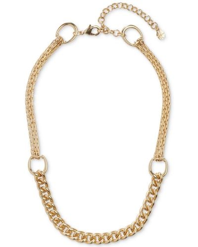 Lucky Brand Tone Chunky Chain Necklace - Metallic