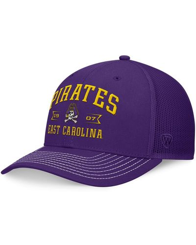 Top Of The World Ecu Pirates Carson Trucker Adjustable Hat - Purple