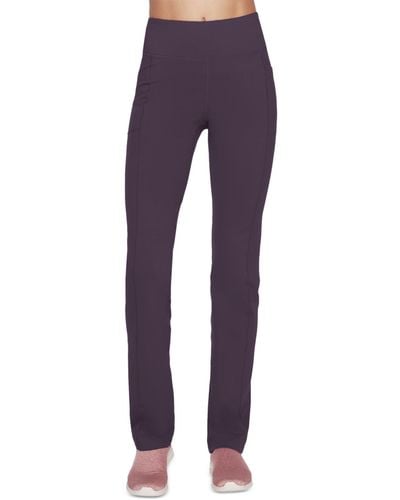 Skechers High Waisted Gowalk Joy Pants - Purple