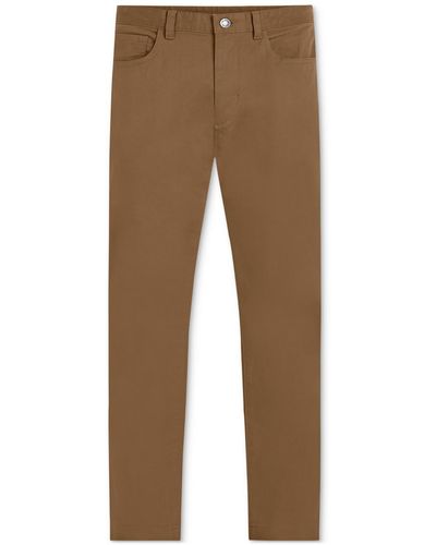 Tommy Hilfiger Denton Straight-fit Stretch 5-pocket Twill Chino Pants - Brown