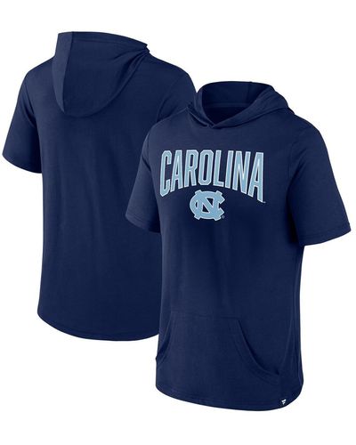 Fanatics North Carolina Tar Heels Outline Lower Arch Hoodie T-shirt - Blue