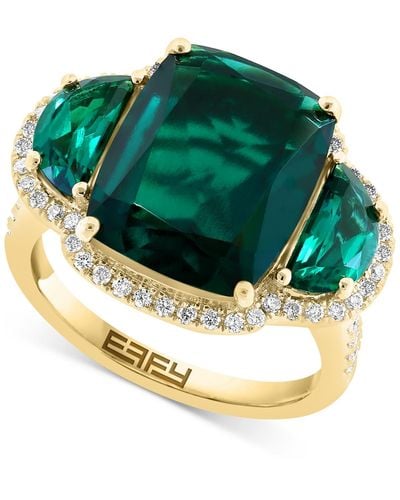 Effy Effy Lab Grown Sapphire (10-3/8 Ct. T.w. - Green