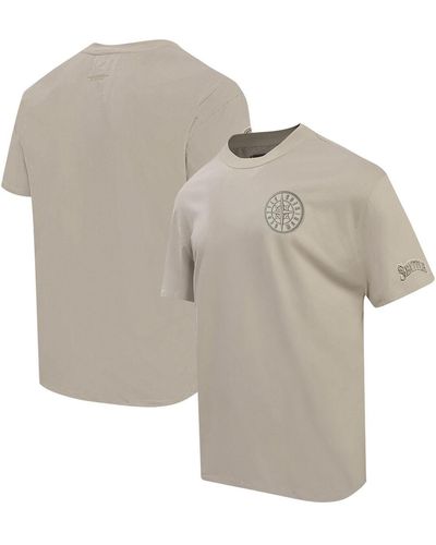 Pro Standard Pro Sdard Seattle Mariners Neutral Drop Shoulder T-shirt - Gray