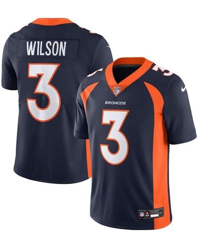 Men's Nike Russell Wilson Orange Denver Broncos Vapor Untouchable Limited Jersey Size: Large