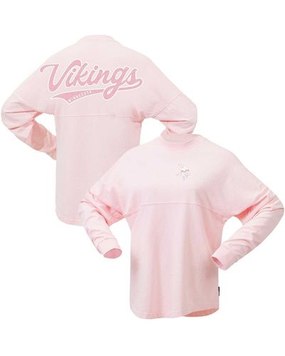 Fanatics Minnesota Vikings Millennial Spirit Jersey T-shirt - Pink